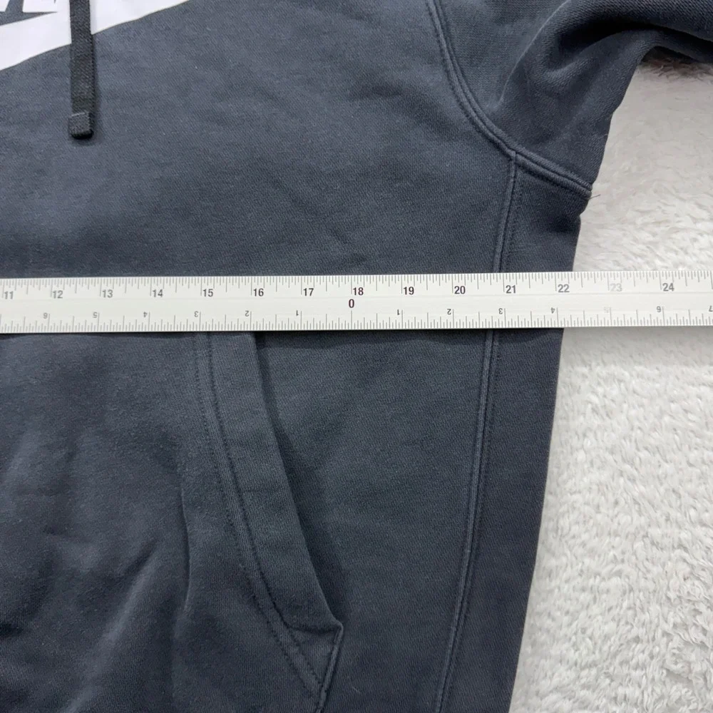 Nike Sportswear Club Fleece Hoodie Black White Futura Logo Mens M‎ BV2973-010